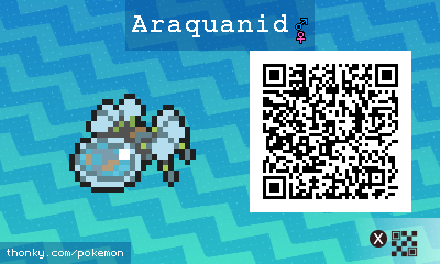 Araquanid QR Code for Pokémon Sun and Moon