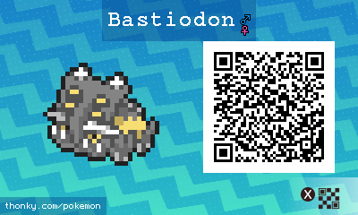 Bastiodon QR Code for Pokémon Sun and Moon