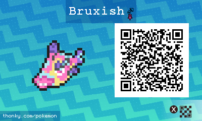 Bruxish QR Code for Pokémon Sun and Moon QR Scanner