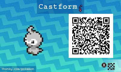 castform QR Code for Pokémon Sun and Moon