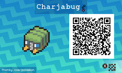 Charjabug QR Code for Pokémon Sun and Moon