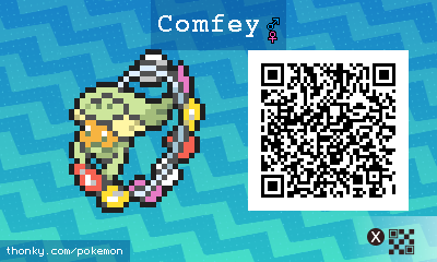 Comfey QR Code for Pokémon Sun and Moon QR Scanner