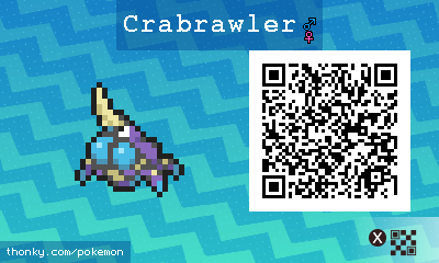 Crabrawler QR Code for Pokémon Sun and Moon