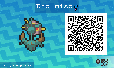 Dhelmise QR Code for Pokémon Sun and Moon