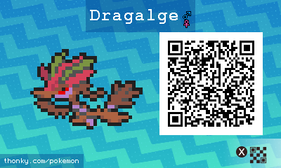 Dragalge QR Code for Pokémon Sun and Moon QR Scanner