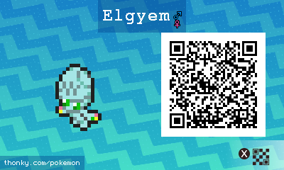 Elgyem QR Code for Pokémon Sun and Moon QR Scanner