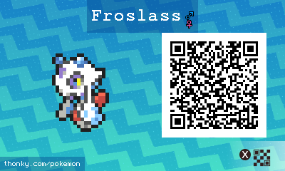 Froslass QR Code for Pokémon Sun and Moon QR Scanner