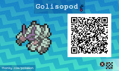 Golisopod QR Code for Pokémon Sun and Moon QR Scanner