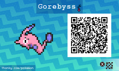 Gorebyss QR Code for Pokémon Sun and Moon QR Scanner