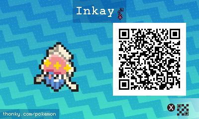 Inkay QR Code for Pokémon Sun and Moon QR Scanner