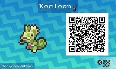 Kecleon QR Code for Pokémon Sun and Moon QR Scanner
