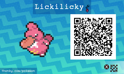 Lickilicky QR Code for Pokémon Sun and Moon QR Scanner