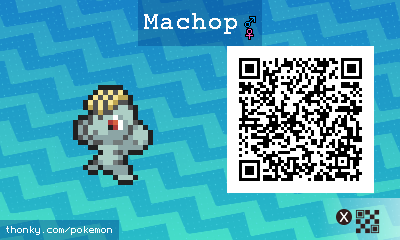 Machop QR Code for Pokémon Sun and Moon QR Scanner