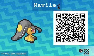 Mawile QR Code for Pokémon Sun and Moon QR Scanner