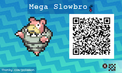 Mega Slowbro QR Code for Pokémon Sun and Moon QR Scanner