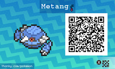 Metang QR Code for Pokémon Sun and Moon