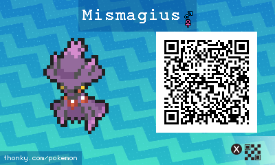 Mismagius QR Code for Pokémon Sun and Moon QR Scanner