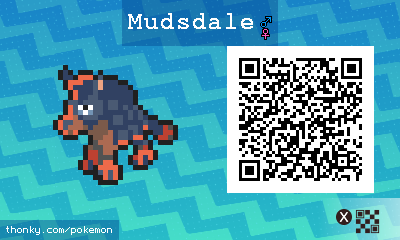 Mudsdale QR Code for Pokémon Sun and Moon QR Scanner