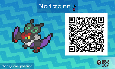 Noivern QR Code for Pokémon Sun and Moon QR Scanner