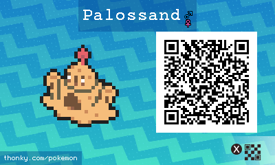 Palossand QR Code for Pokémon Sun and Moon QR Scanner