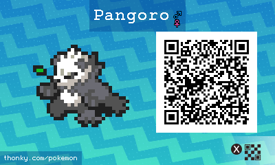 Pangoro QR Code for Pokémon Sun and Moon