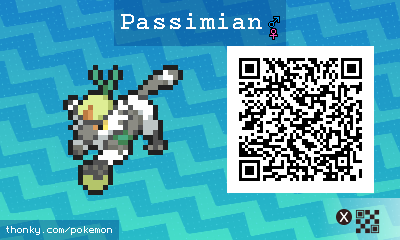 Passimian QR Code for Pokémon Sun and Moon QR Scanner