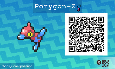 Porygon-Z QR Code for Pokémon Sun and Moon