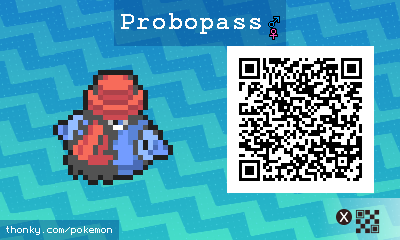 Probopass QR Code for Pokémon Sun and Moon QR Scanner
