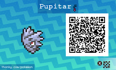 Pupitar QR Code for Pokémon Sun and Moon QR Scanner