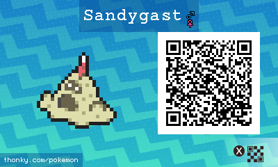 Sandygast QR Code for Pokémon Sun and Moon QR Scanner