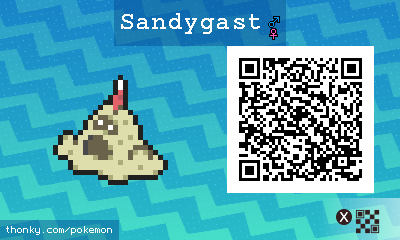 Sandygast QR Code for Pokémon Sun and Moon