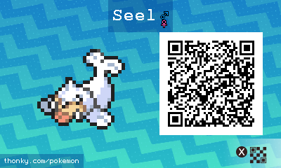 Seel QR Code for Pokémon Sun and Moon QR Scanner