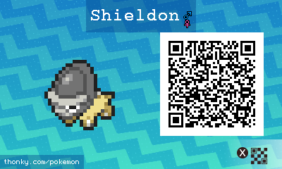 Shieldon QR Code for Pokémon Sun and Moon