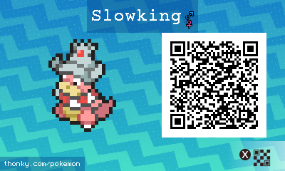 Slowking QR Code for Pokémon Sun and Moon QR Scanner