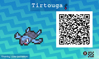 Tirtouga QR Code for Pokémon Sun and Moon