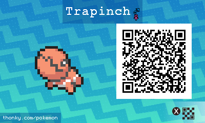 Trapinch QR Code for Pokémon Sun and Moon QR Scanner