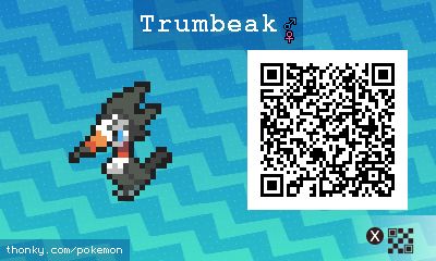Trumbeak QR Code for Pokémon Sun and Moon QR Scanner
