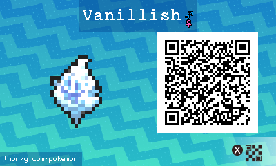 Vanillish QR Code for Pokémon Sun and Moon QR Scanner