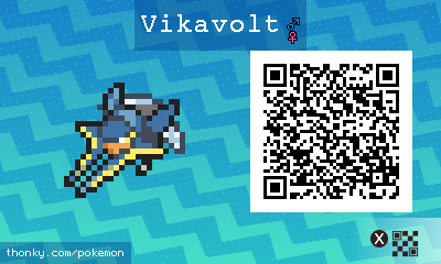 Vikavolt QR Code for Pokémon Sun and Moon