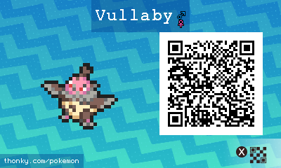 Vullaby QR Code for Pokémon Sun and Moon