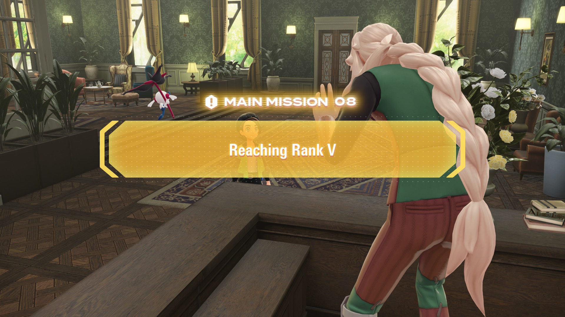 After you defeat Xavi, you rank up to W, and AZ asks you to give Lida her forgotten belongings. After you defeat Xavi, you rank up to W, and AZ asks you to give Lida her forgotten belongings.