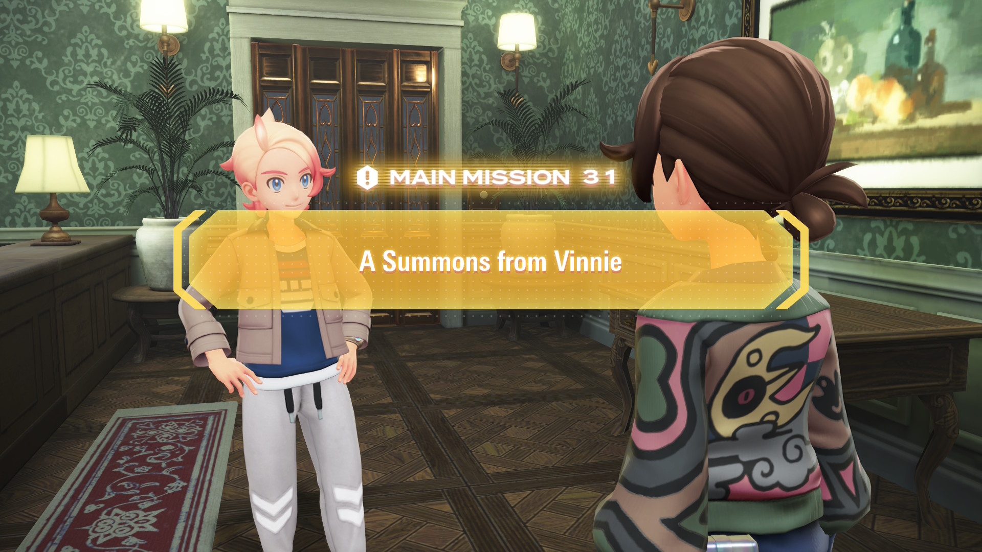 After your promotion to Rank B, you and Urbain/Taunie get a summons from Vinnie.