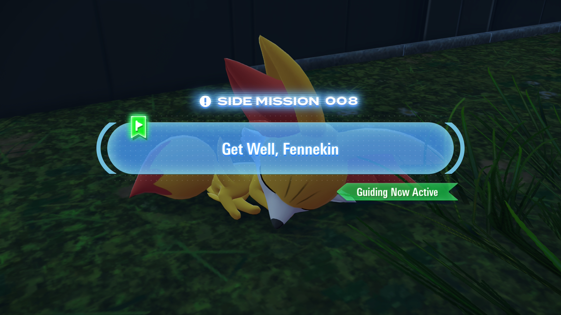 Branche found a Fennekin that seems unwell and asks you to find an herbalist who might be able to help. Branche found a Fennekin that seems unwell and asks you to find an herbalist who might be able to help.
