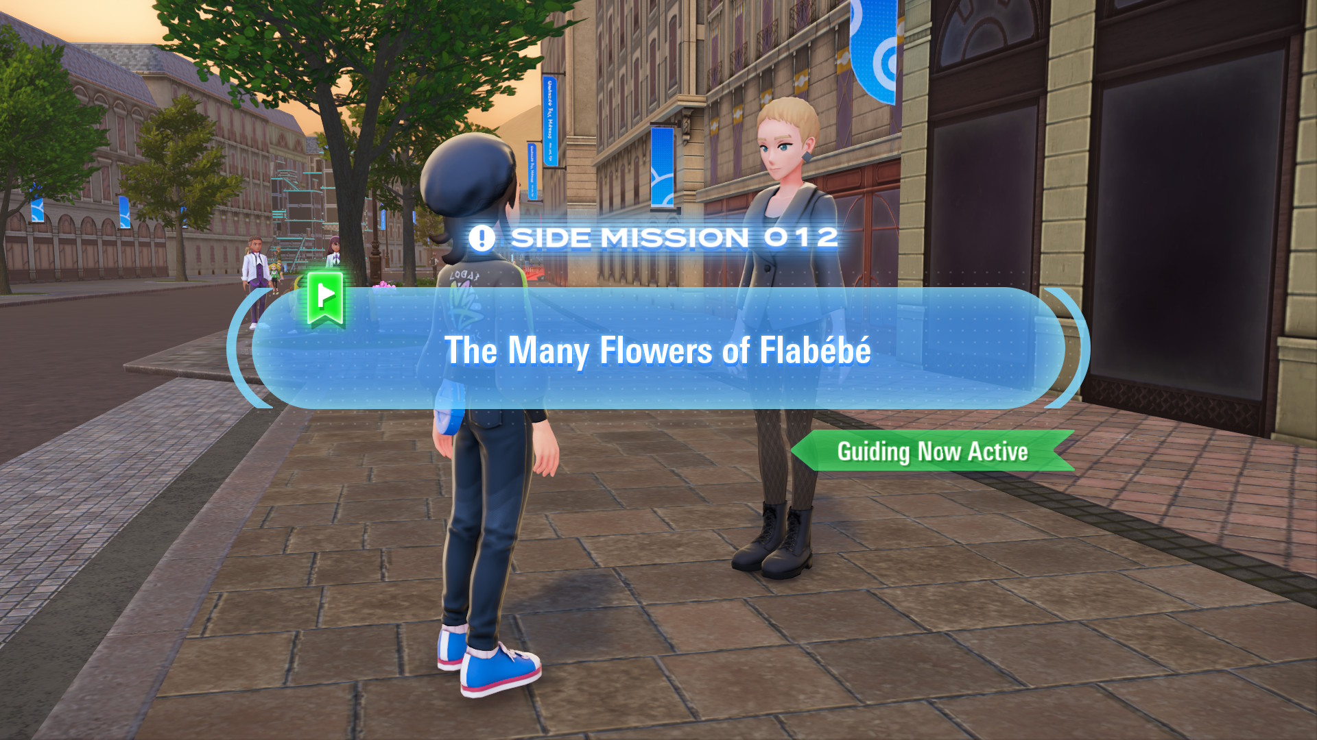Vivace wants to see all five possible colors of Flabébé's flowers. Vivace wants to see all five possible colors of Flabébé's flowers.