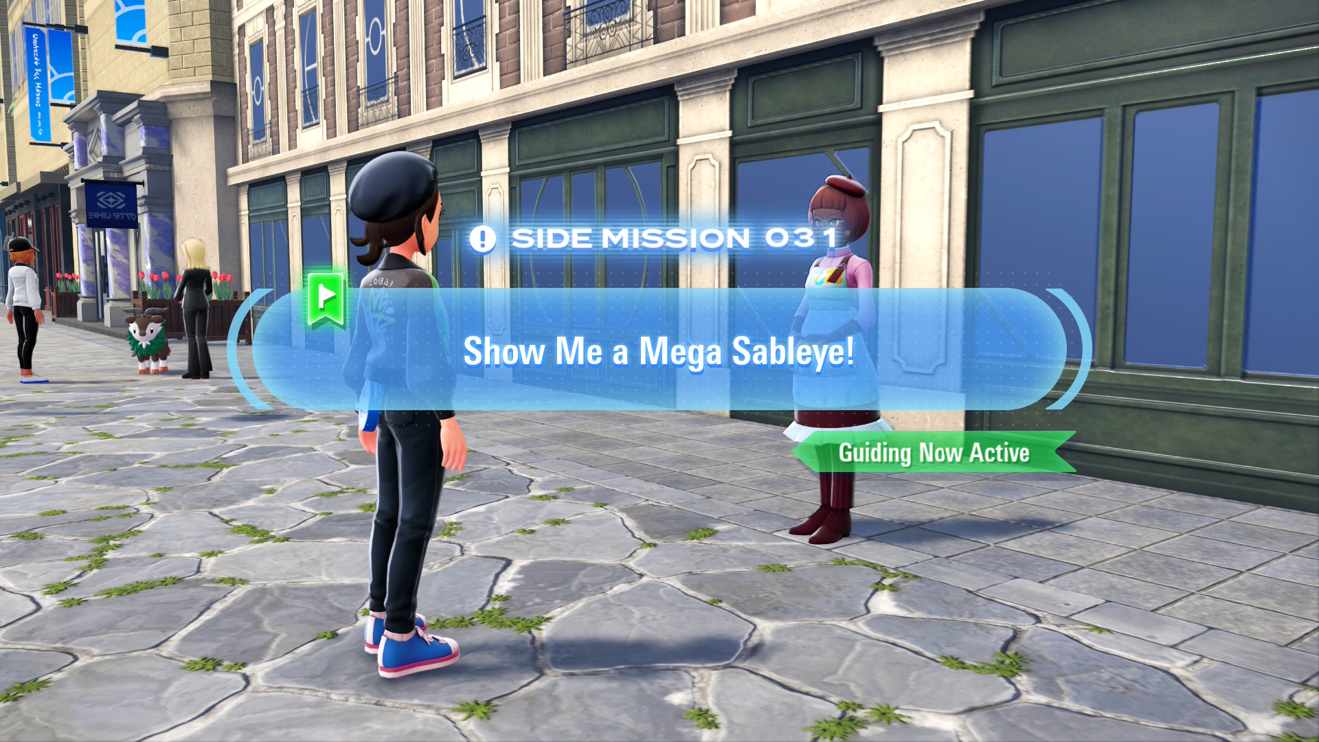 Arden wants to see a Mega Sableye in battle to get inspiration for new color contacts. Arden wants to see a Mega Sableye in battle to get inspiration for new color contacts.
