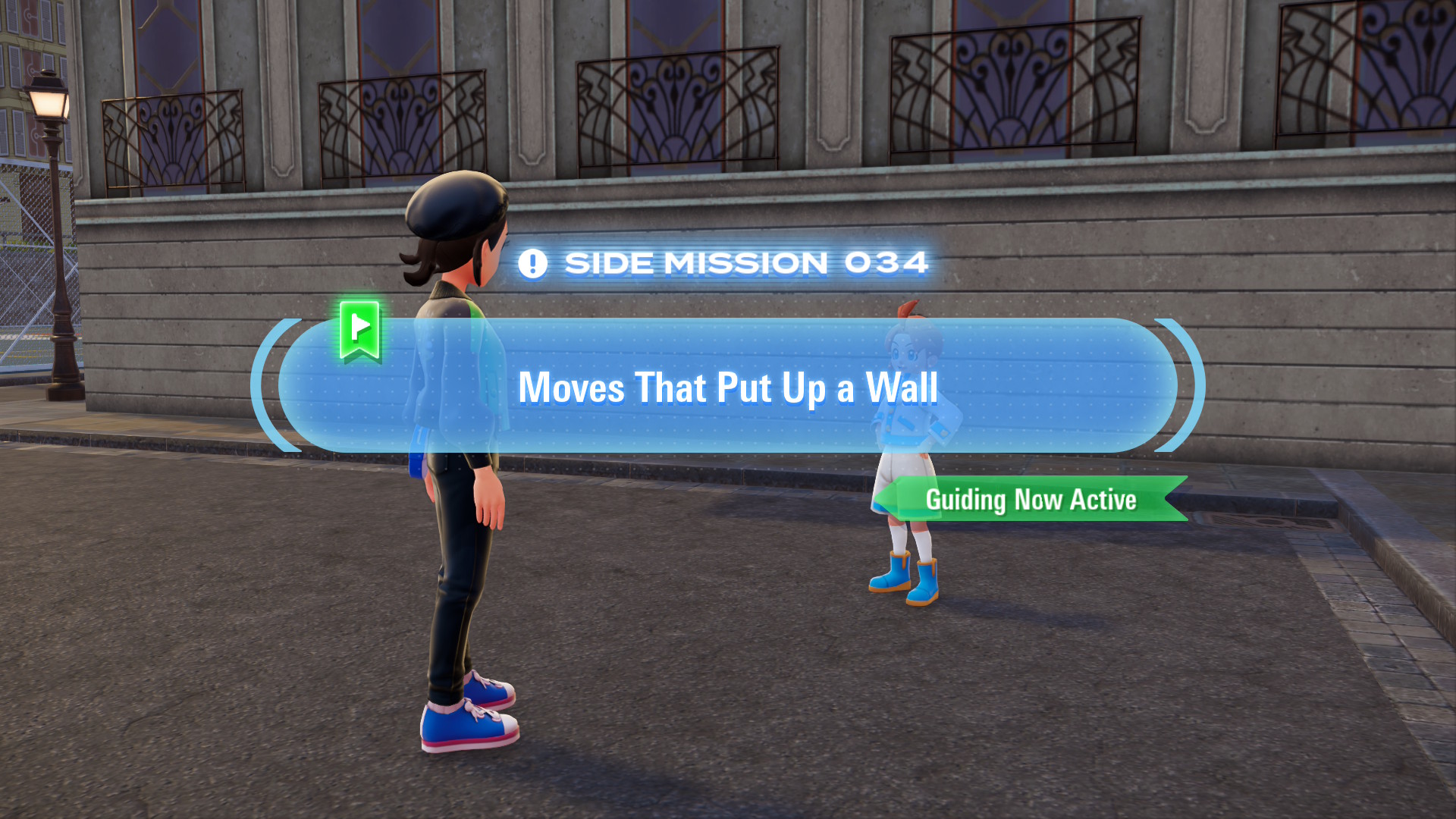 Muro challenges you to a battle to spread the word that you can't win Pokémon battles only with strong moves.