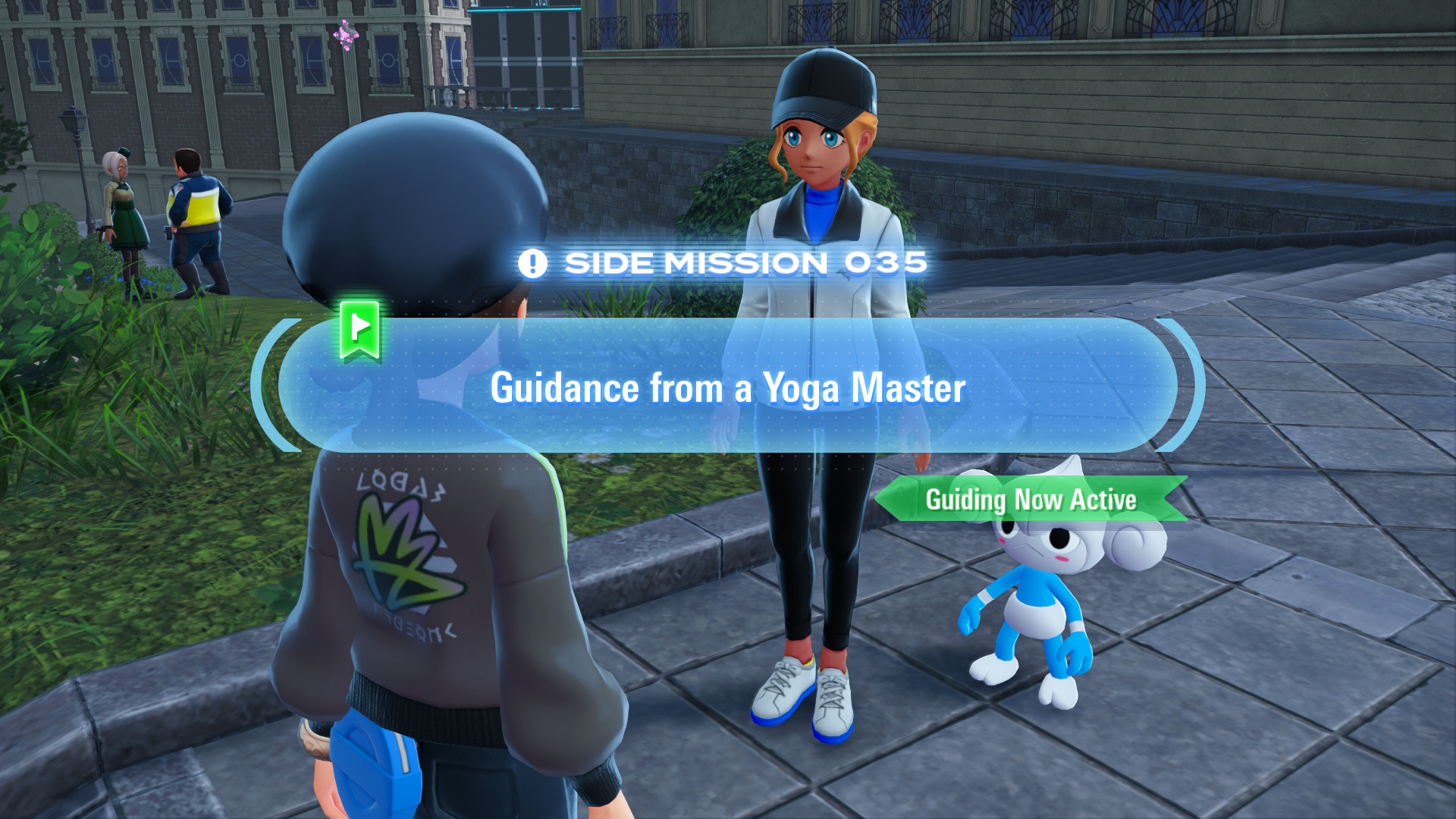 Paix gives you cryptic clues to find a Yoga Master who can help her Meditite. Paix gives you cryptic clues to find a Yoga Master who can help her Meditite.