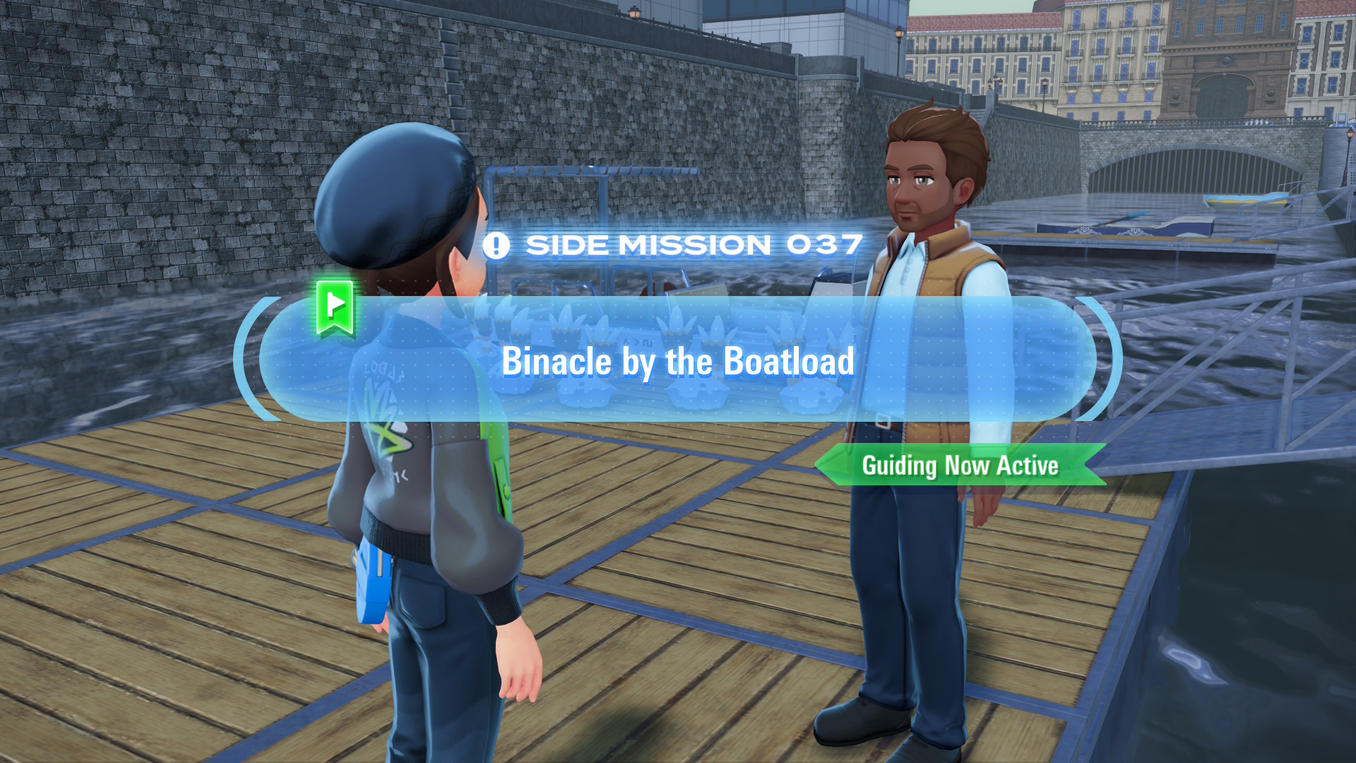 Barnie wants to board his boat, but a bunch of Binacle are blocking the way. Barnie wants to board his boat, but a bunch of Binacle are blocking the way.