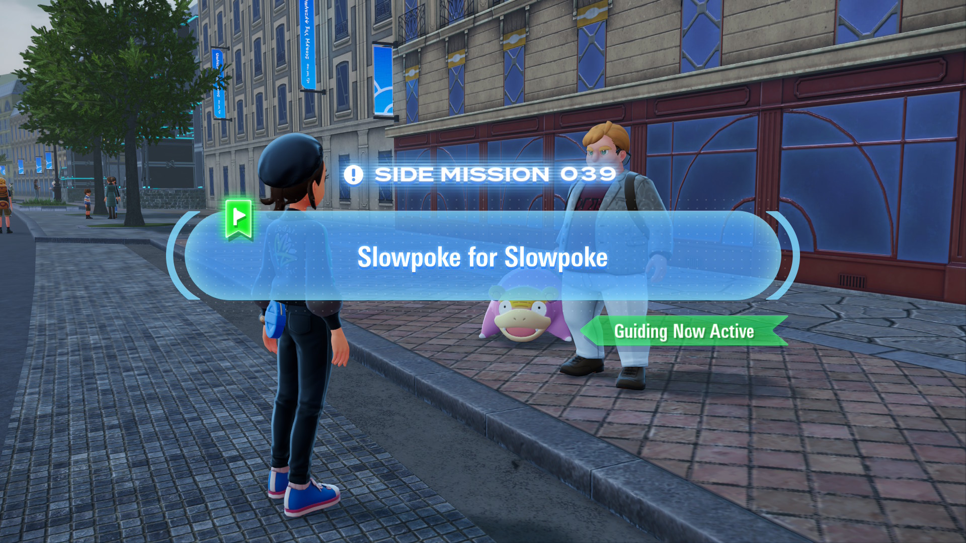 Quille wants to trade his Galarian Slowpoke for a local Slowpoke.