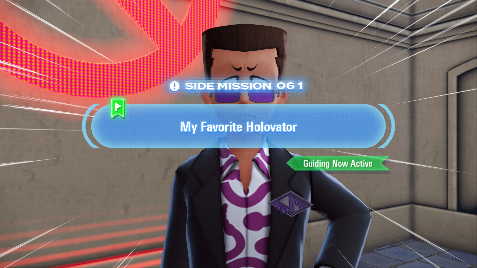 A Rust Syndicate Grunt won't let you use the Holovator until you battle him.